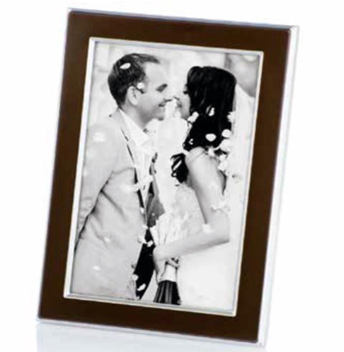 AL - Fotolijst - Aluminium - Bruin / Zilver - 10 x 15 cm
