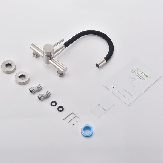 STANEW Kitchen faucet with hand shower 360° swivel kitchen