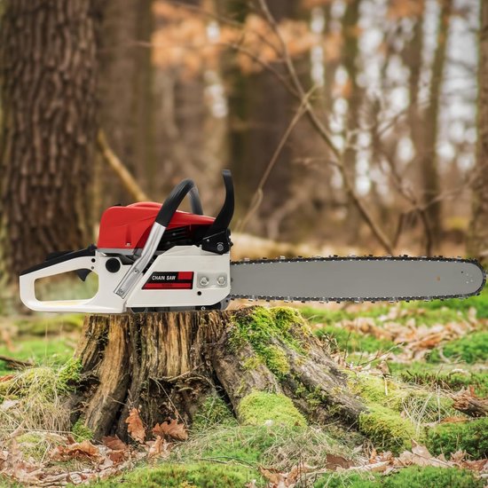 Kettingzaag met 52CC Motor en 20 Inch Ketting voor Houtbewerking en Tuinonderhoud — afbeelding 3