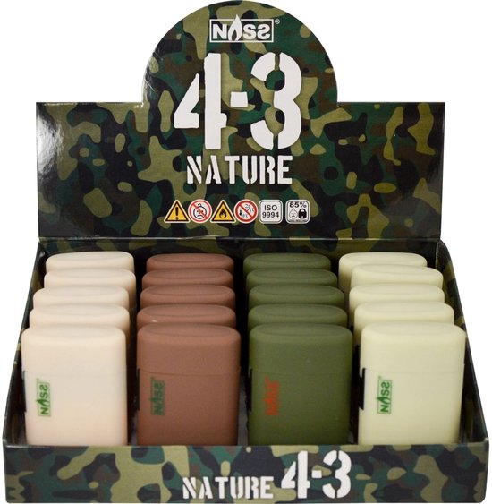 Jet Flame Aansteker - Design Nature 4-3 - Gasbrander - Aansteker - Navulbaar - Stormaansteker - Vuurwerk aansteker - BBQ - Gasaansteker