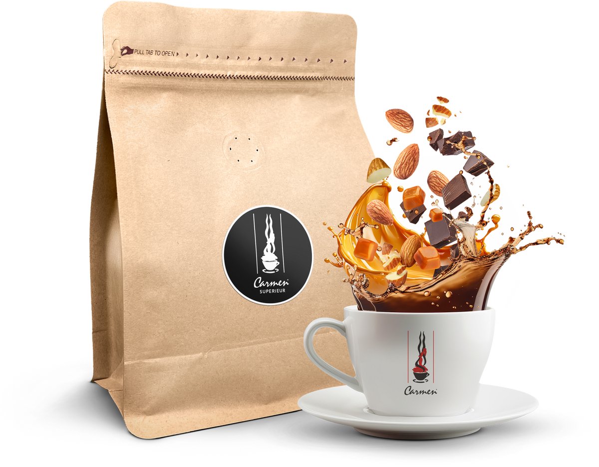Carmen Superieur – Premium Arabica Koffiebonen – 250g Proefzakje – Koffiebonen - Cafekwaliteit koffie - Heerlijke Melange
