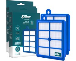 Sillar, set 2 stofzuigerfilters, HEPA, anti-allergeen, geschikt voor Electrolux Classic Silence Ultra Silencer Pure D8 D9, vervanging voor filters AFS1W, EFH12, FSEL01, FR-6558, FR-7111, 9001951202