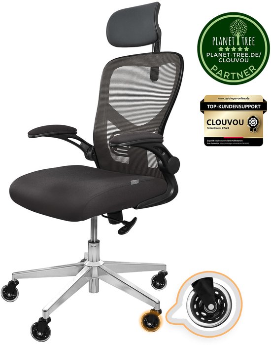 CLOUVOU SmartSeat Ergonomische Bureaustoel