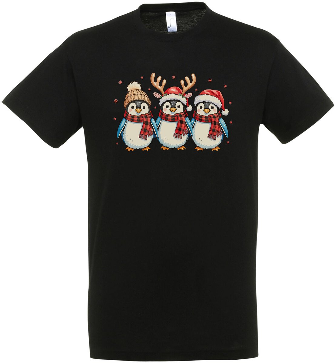 Kerst Pinguïns T-shirt - Unisex - Kerst - Christmas - Feestdagen - Kerst T-shirt - Grappig T-shirt - Kerstman - Foute kerst - Maat XL