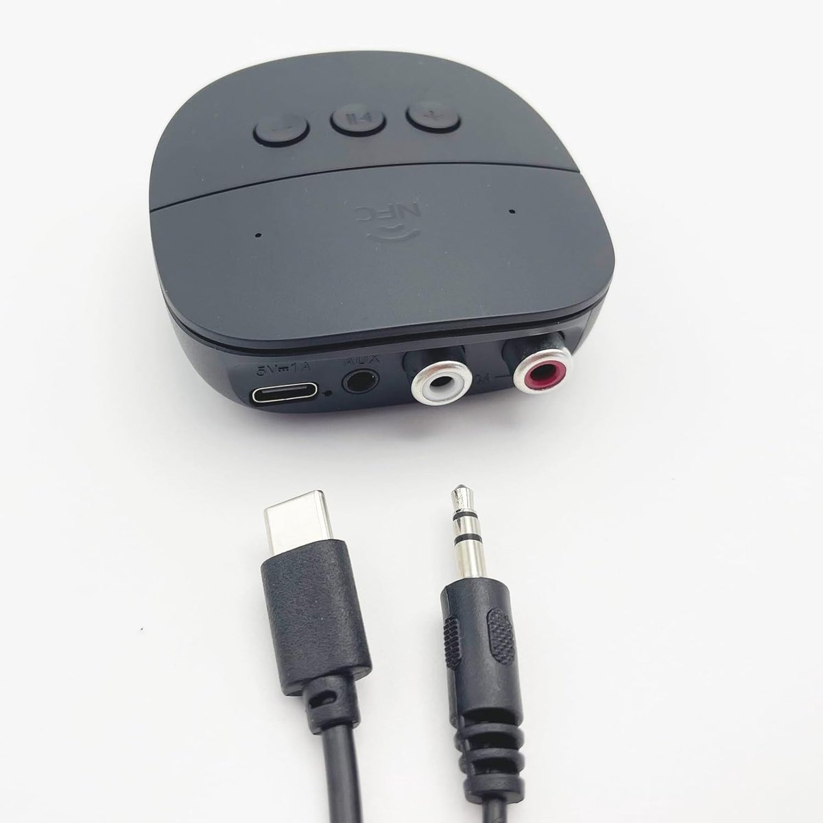 Bluetooth 5.2 Audio Ontvanger met NFC en AUX/RCA's - Draadloze Muziekadapter