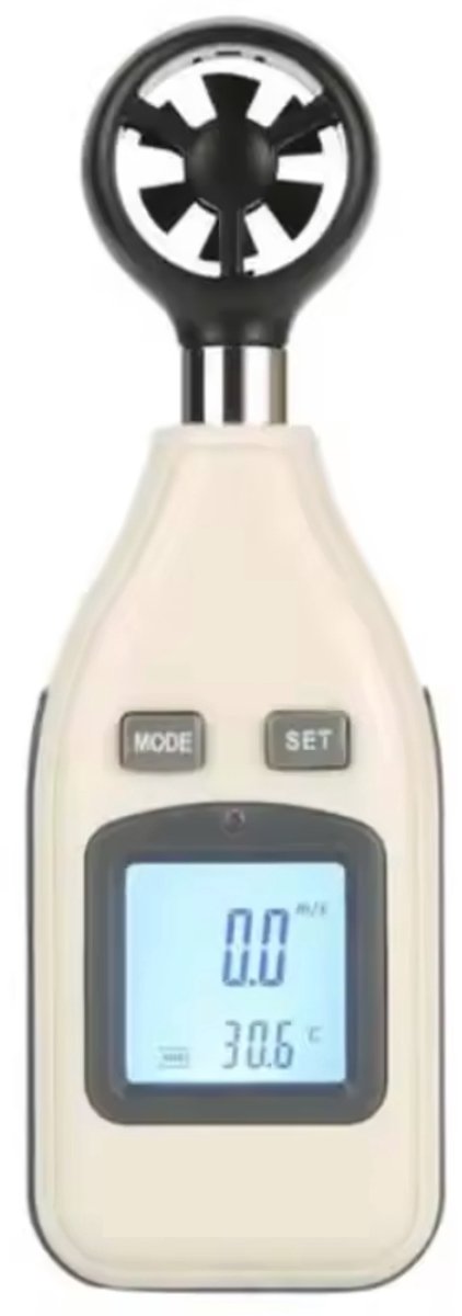 Anemometer 30 m/s met LCD-scherm Windsnelheid meten / HaverCo