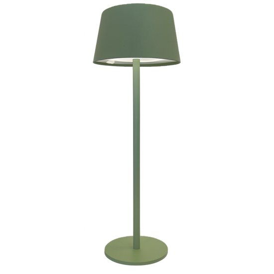 OMNIEXA Tafellamp – Olive Green – Draadloos & Dimmen via Touch – 3 Lichtstanden – Design Aluminium