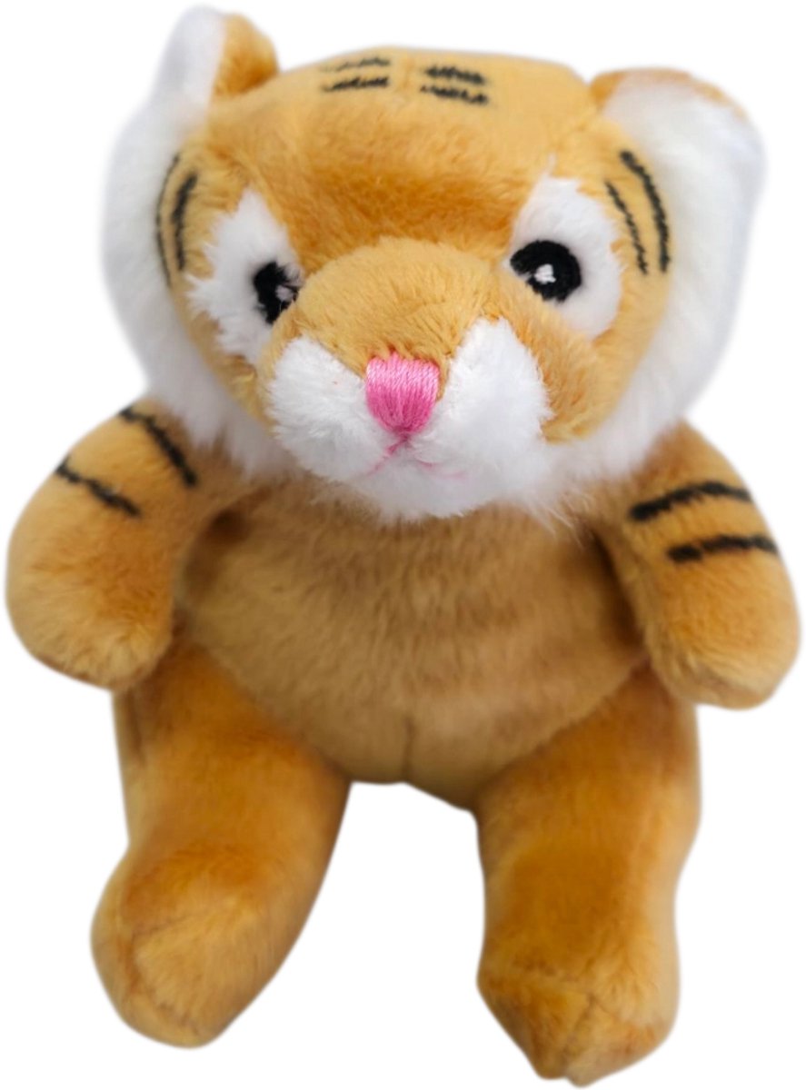 Unitoys - Mini Animals – zittende Tijger - Beige - 12cm