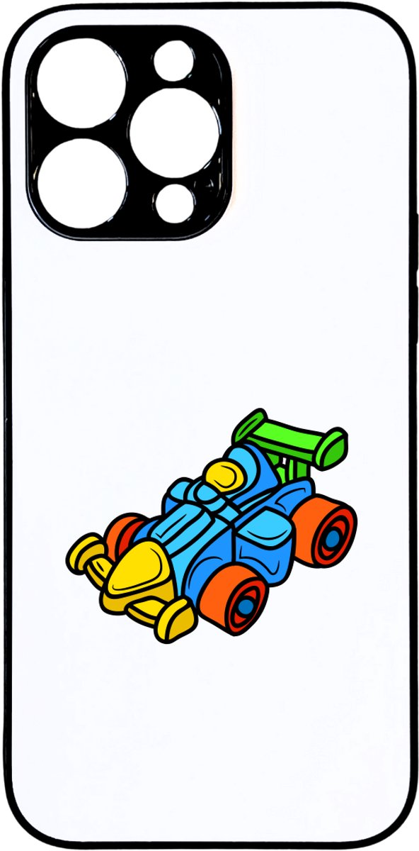 Hacebo® - Racewagen telefoonhoesje - Auto - Autosport liefhebbers - telefoonhoesjes - Voertuig - speelgoed auto's - hoesje geschikt voor iPhone 14 Pro Max