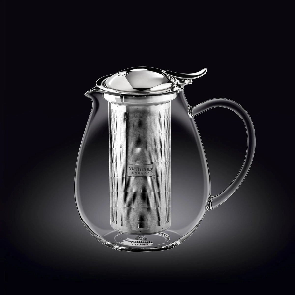Wilmax - 2 Dubbelwandige Kopjes & 1 Theepot Set