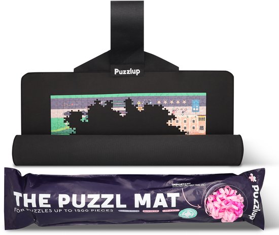 Puzzlup 1500 Neopreen Puzzelmat - XL formaat - Zelfsluitend en Antislip - Portapuzzle met duurzame ECO-verpakking! Tot en met 1500 stukjes - 66x120 cm