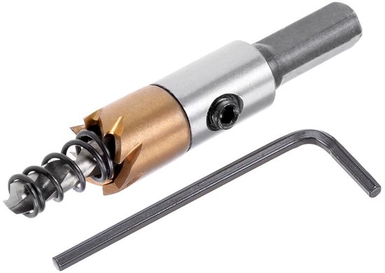 Kozelo Gatenzaag 12 Mm – HSS 4341, Titanium Coating, Driehoekige Schacht, Voor Metaal, Hout En Kunststof, Max. 5 Mm Dikte