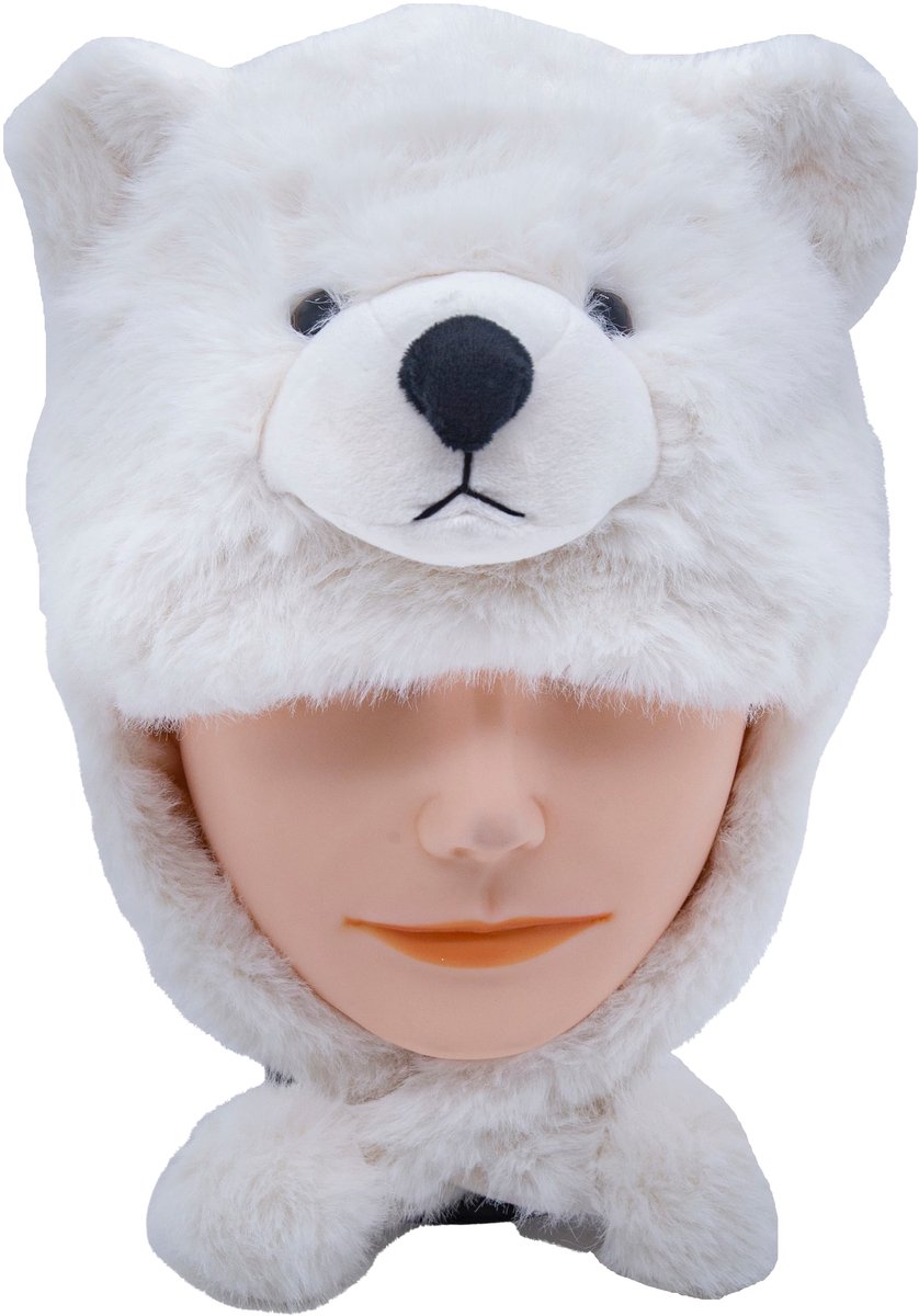 Cute since 1999 - Hoed voor kinderen - Knuffel hoed met Sjaal - Ijsbeer