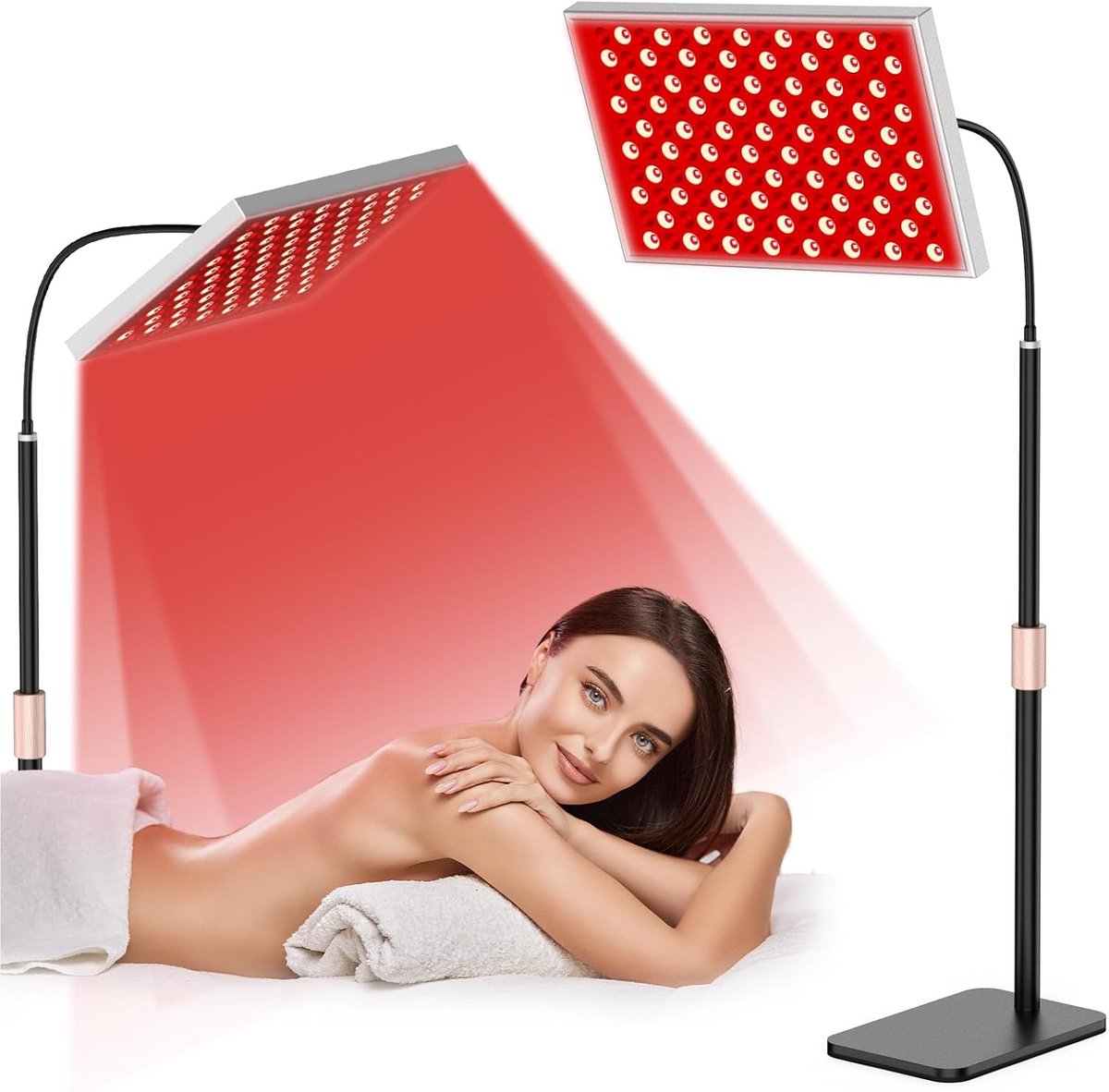 Rood Lichttherapiepaneel met Standard voor Thuisgebruik - Infrarood en Dieprood LED Lichttherapie Apparaat