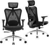 SIHOO M57 Ergonomische Bureaustoel - Verstelbare Lendensteun - 3D Armleuning - Hoogteverstelling - Bureaustoelen voor Volwassenen tot 150kg - Zwart