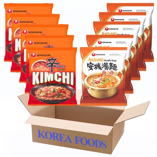 Nouilles Nonghim ANSUNG Noodle 5x - Spicy Chicken Ramen 5x