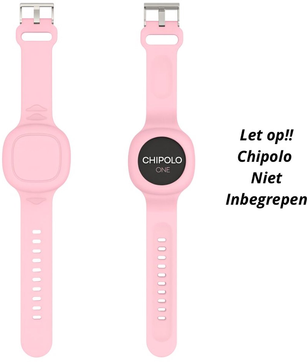 Chipolo One / One Spot Polsbandje – Siliconen – Roze – Waterbestendig – Tracker Accessoire (Tracker niet inbegrepen)