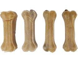 Flamingo R'hide Hondenbeen Met Munt - 9 cm - 4 stuks - Glutenvrije Kauwsnack voor Gezonde Tanden en Frisse Adem