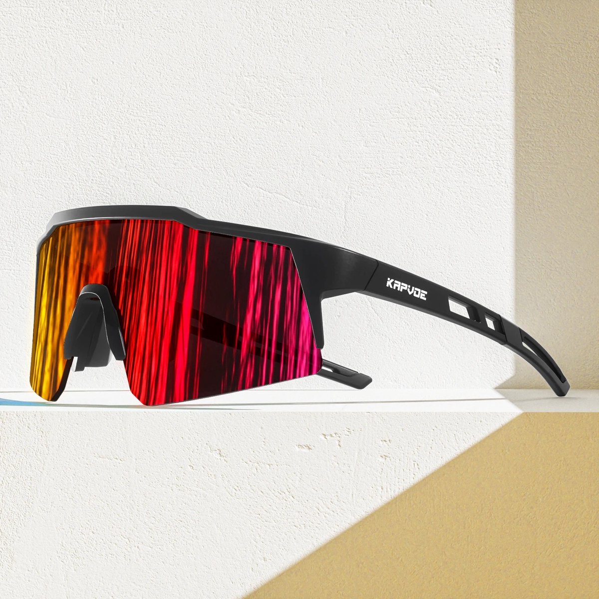 Kapvoe - Fietsbril - Sportbril - Photochromic - 3 Verwisselbare Lenzen - UV400 - Voor Kinderen - Incl. Brillenkoker