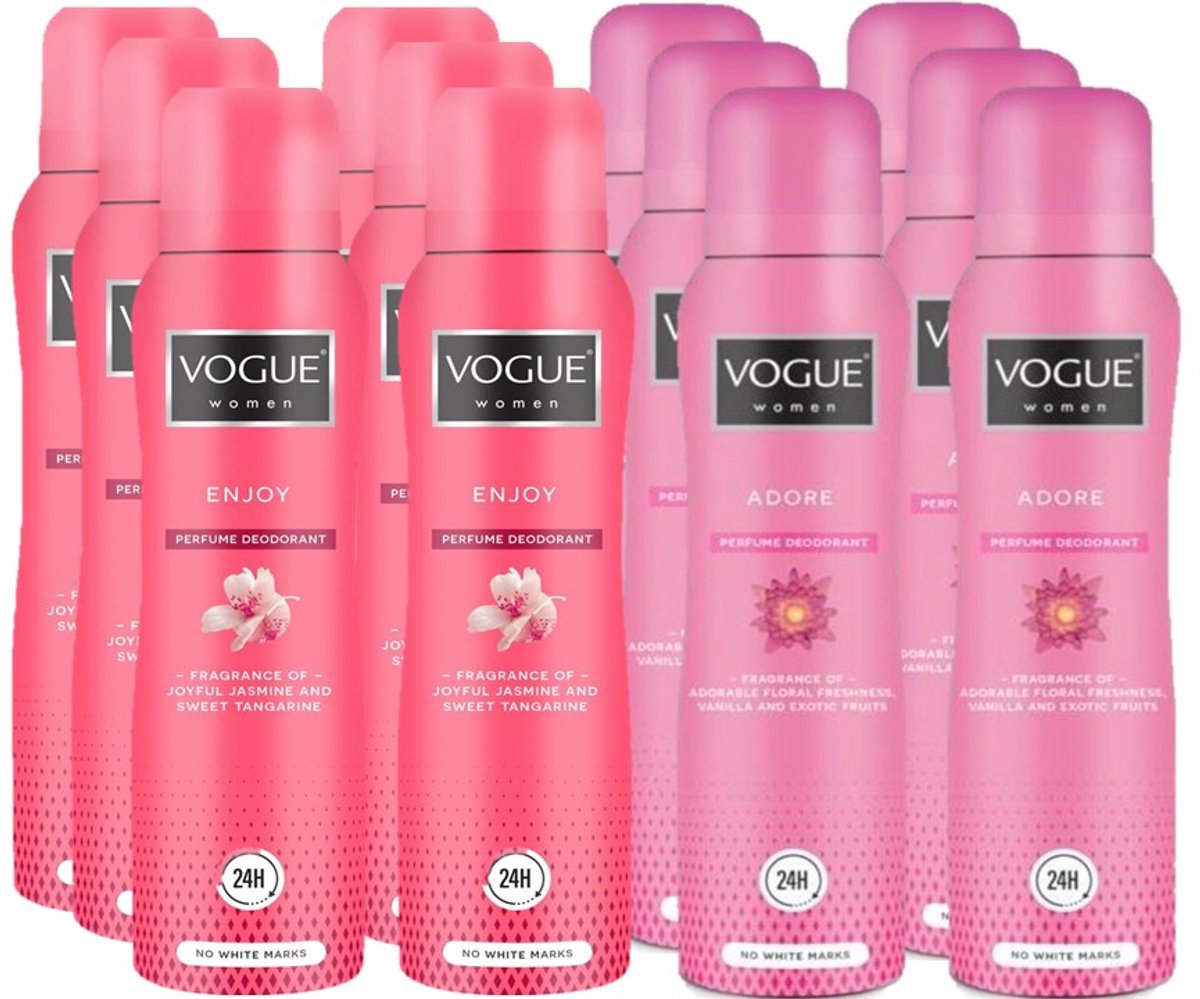 Vogue Parfum Deodorant - Grootverpakking - Enjoy / Adore
