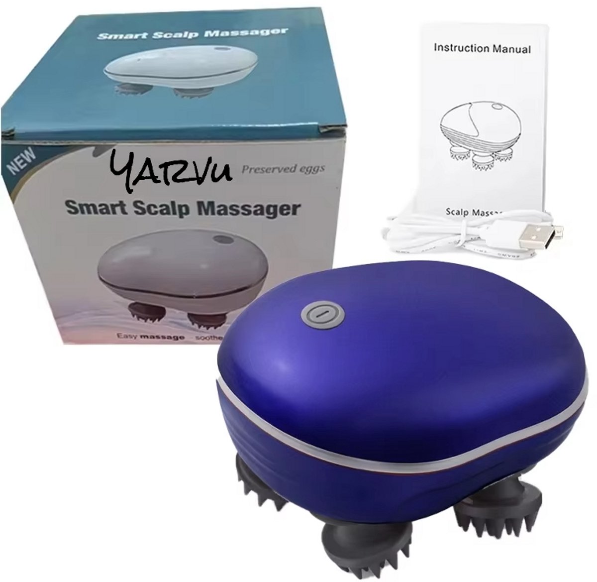 Elektrisch Hoofdmassage Kriebel Apparaat met infrarood - Bol