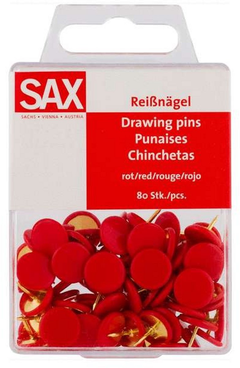 Sax - punaises rood - 80 stuk