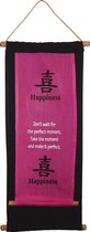 Vaandel Happiness perfect moment roze