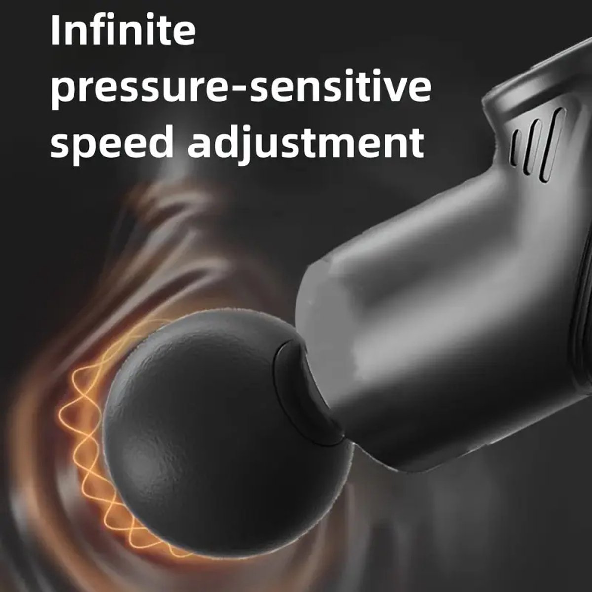 Afbeelding 2 van Draagbare professionele massagepistool, 99-snelheidsinstelling, uitgerust met LCD-scherm, ondersteunt USB-opladen, elektrisch fascia-massagepistool