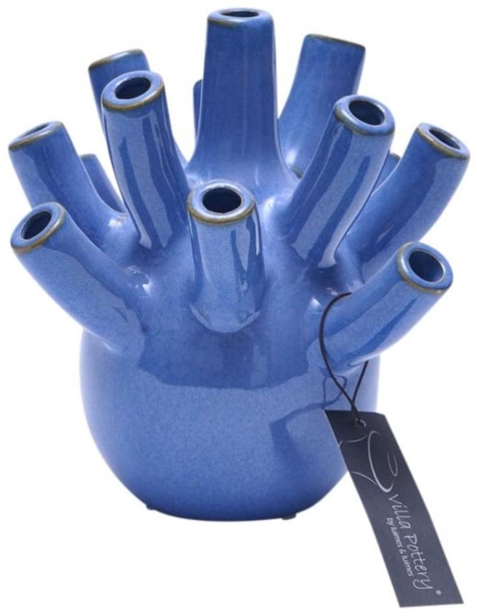 Villa Pottery Vaas - Villa Pottery - Woondecoratie - Keramiek - Decoratie - Voorjaarscollectie - Waterdicht - Pinokkio 1_1 Blue Blauw