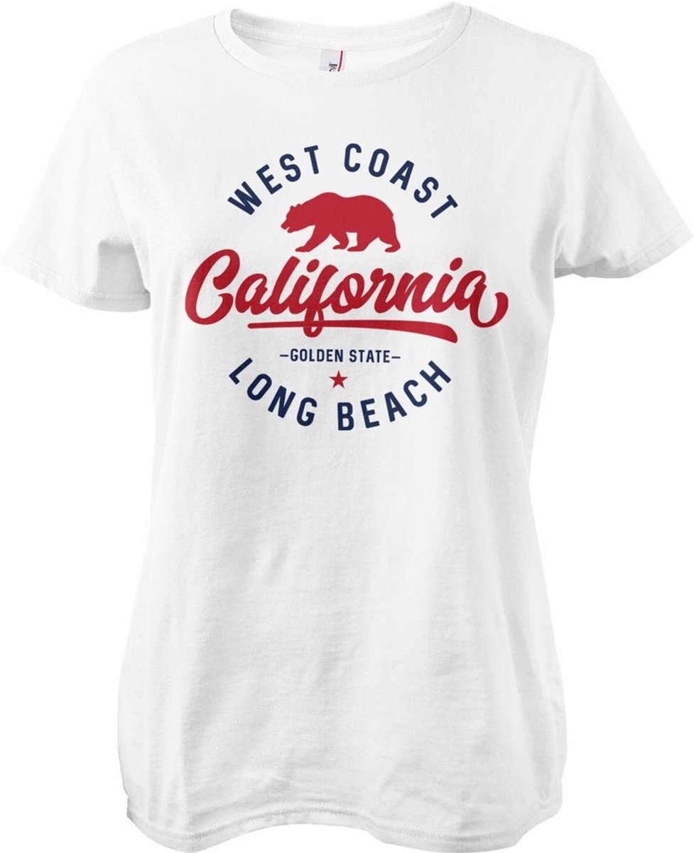 West Coast California Girly Tee dames-T-shirt White