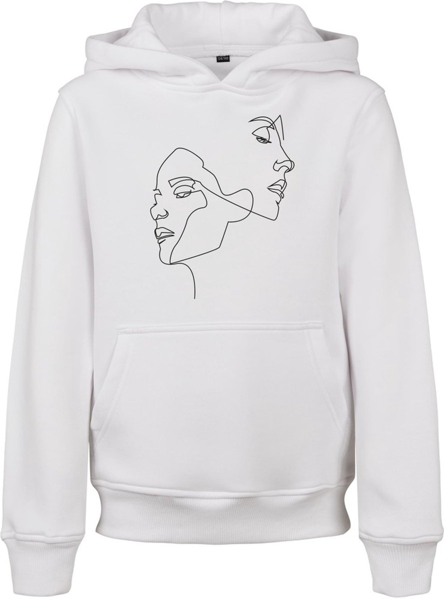 Mister Tee One Line Fit Kinder hoodie/trui Kids 134/140 Wit