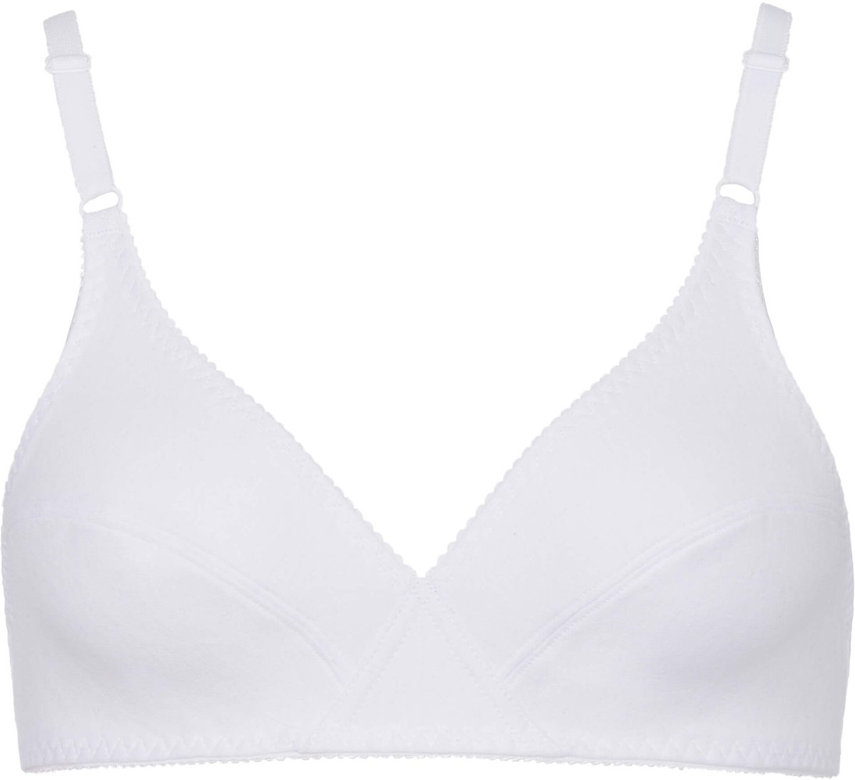 BeeDees Soft-BH Rock'n'Roll N Gemaakt van zuivere katoen, genaaide cups met klassieke contour wit