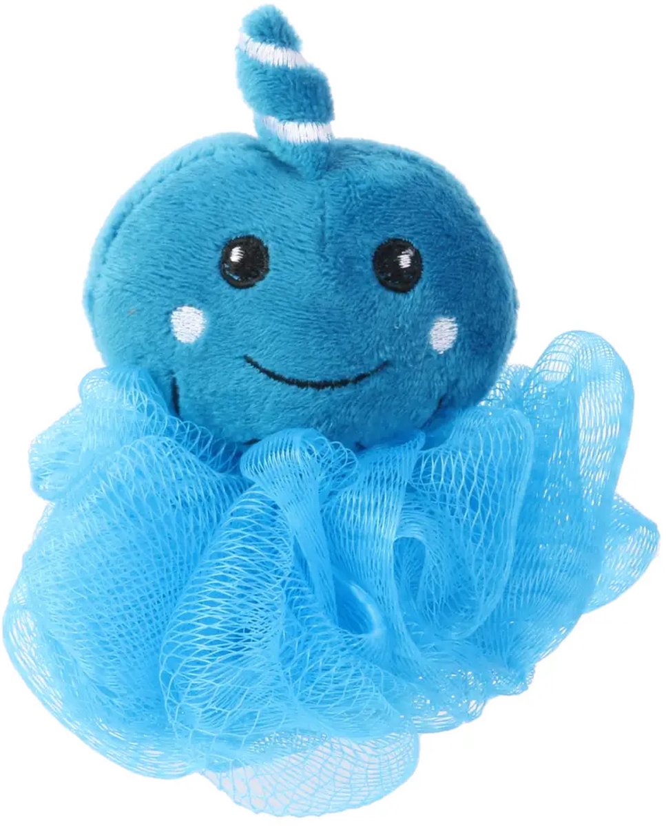 Tom&zoe, Douche bloem kind pluche, Blauw