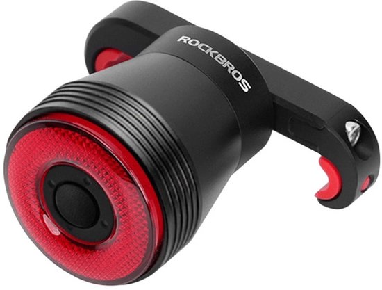 ROCKBROS - feu arrière de freinage étanche et chauffant pour vélo, accessoire Rechargeable, feu arrière pour cycles