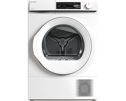 Sharp KDNHA8S6GWDBX - warmtepomp droger - energie klasse D - 15 programma's - LED trommelverlichting - wit