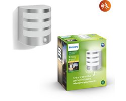 Philips LED Philips Calgary buitenwandlamp - met sensor - roestvrij staal