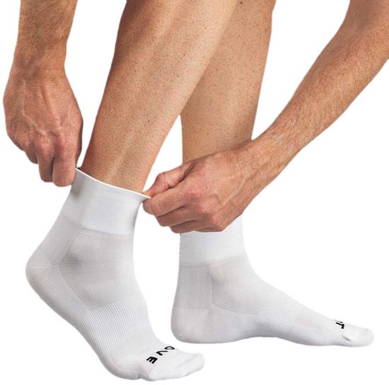 GripGrab - Lightweight SL Korte Performance Zomer Fietssokken 1 Paar Coolmax Wielersport Sokken Low Cut - Wit - Unisex - Maat XS (35-38) van Gripgrab — afbeelding 5