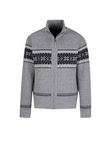 BJØRNSON Hoyt Cardigan tricoté scandinave Homme - Teddy - Taille 6XL - Grijs