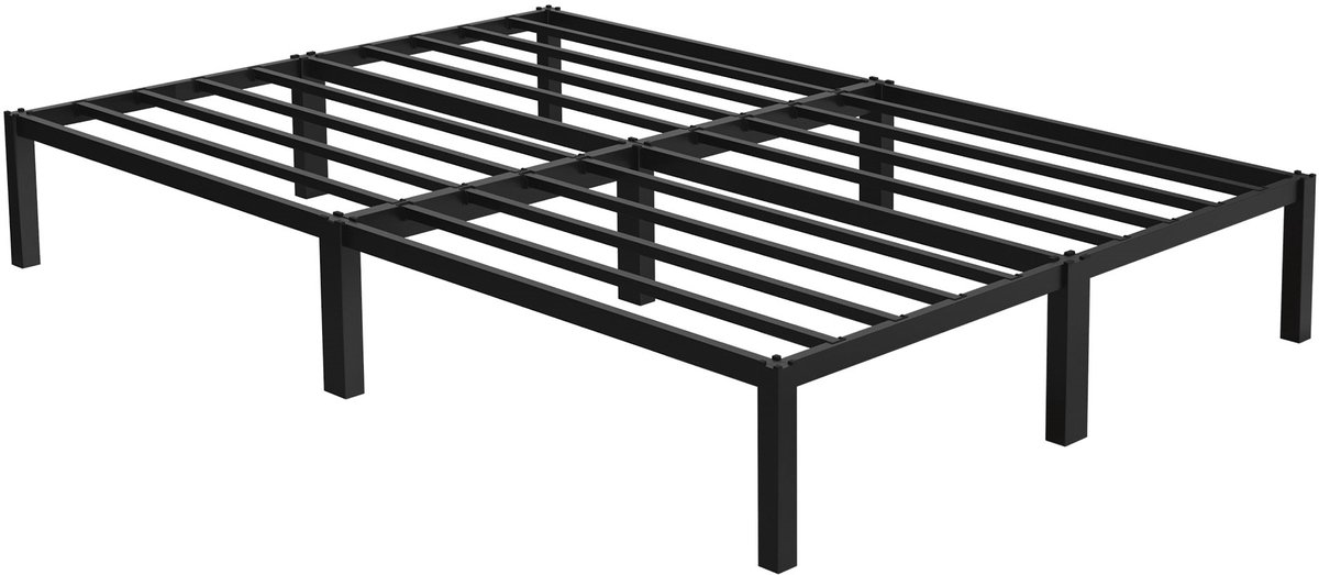 ml-design metalen bed 140x200 cm zwart stalen frame met lattenbodem stevig en duurzaam eenpersoonsbed ideaal voor slaapkamer kinderkamer tienerkamer logeerkamer gastenbed en volwassenen bedframe