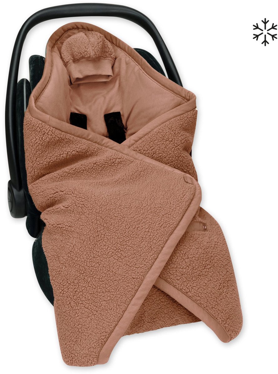 BEMINI Voetenzak - Biside 0-12m - Knusse teddy - Muffin