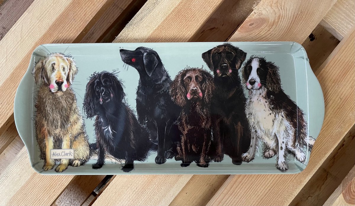 Alex Clark Dienblad Medium Honden ~ Melamine Tray Dogs