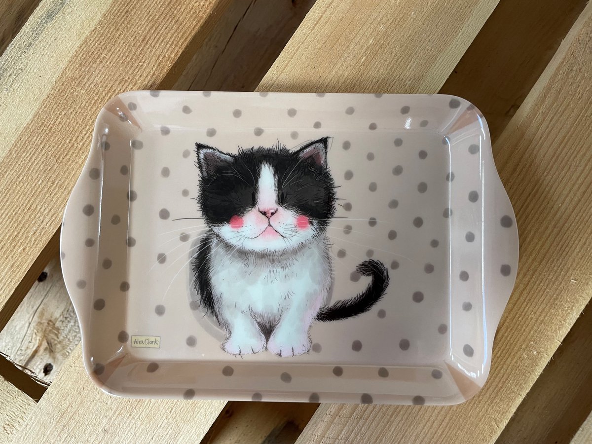 Alex Clark Dienblad Klein Formaat Poesje ~ Melamine Tray Kitten