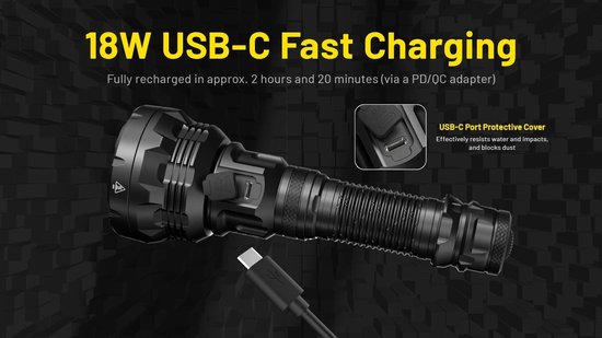 Nitecore P40 LEP Schijnwerper Zaklamp Oplaadbaar | bol