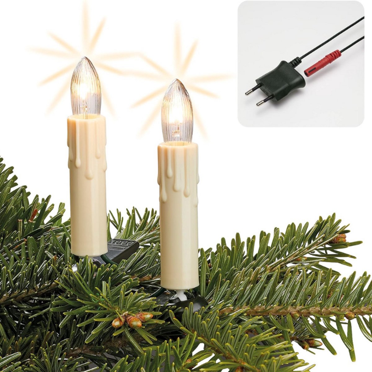 Decoratieve Verlichting Met 15 Lampjes In Ivoorkleur - Sfeersnoer Voor Binnen En Buiten - 12.8 Meter Lang Met 3 Meter Aansluitsnoer - Warme Lichtdecoratie Voor Feestdagen En Interieur