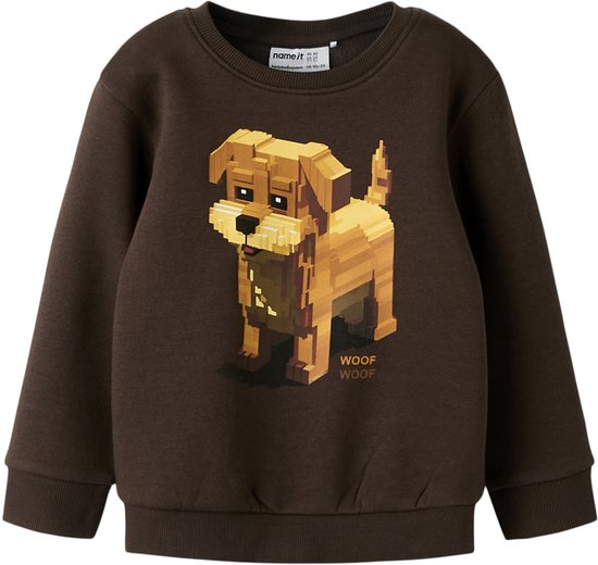 NAME IT - NMMSIGURT LS NREG SWE BRU - Jongens - Sweaters - maat 92