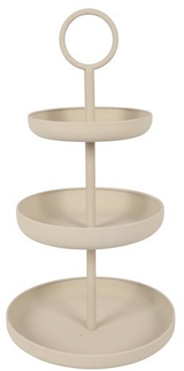 Etagère Fenne | Medium | Crème | 3 laags | L30 x B30 x H50 cm