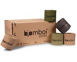 Bamboi Toiletpapier van Bamboe, 3 Lagen, 24 Maxi-Rollen