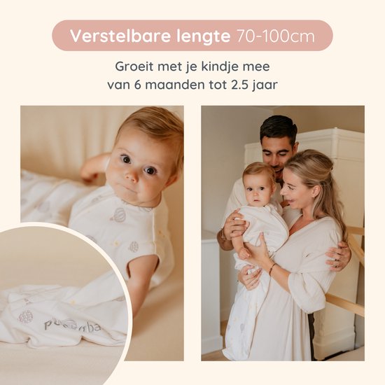 Puckababy Slaapzak 4 Seizoenen Baby - Zomerslaapzak en Winterslaapzak (6m-2,5j) - TOG 0.25 tot TOG 2.5 - Balloons van Puckababy — afbeelding 5