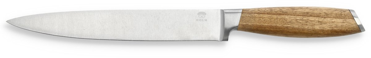 HOLM Fileermes - 33 cm - RVS en FSC Gecertificeerd Acaciahout - Keukenmes - Vleesmes