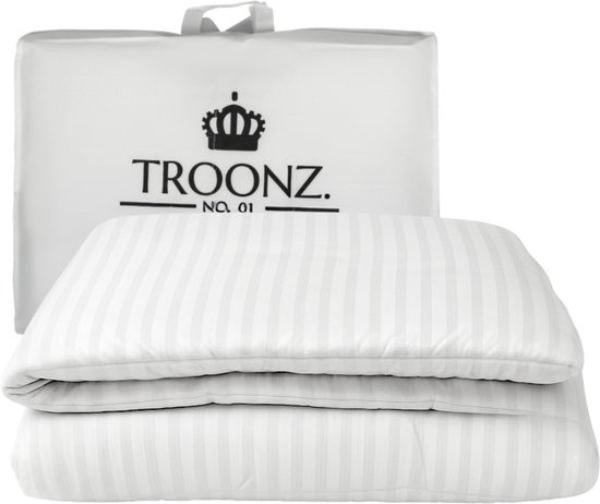 Troonz Dekbed Zonder Overtrek Satijn 200x200 cm - Tweepersoons dekbed - Hoesloos dekbed